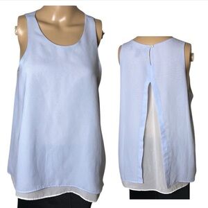 BR Sheer,chiffon,layered blouse,MP ,fairy,whimsical,sleeveless,dainty,loose